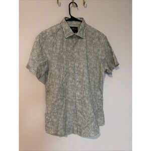 RODD & GUNN Douglas Corner Short Sleeve Sports Fit Cotton Shirt Green Sz M